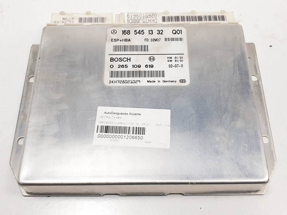 CENTRALITA ABS - 1685451332 - MERCEDES - CLASE A (W168)