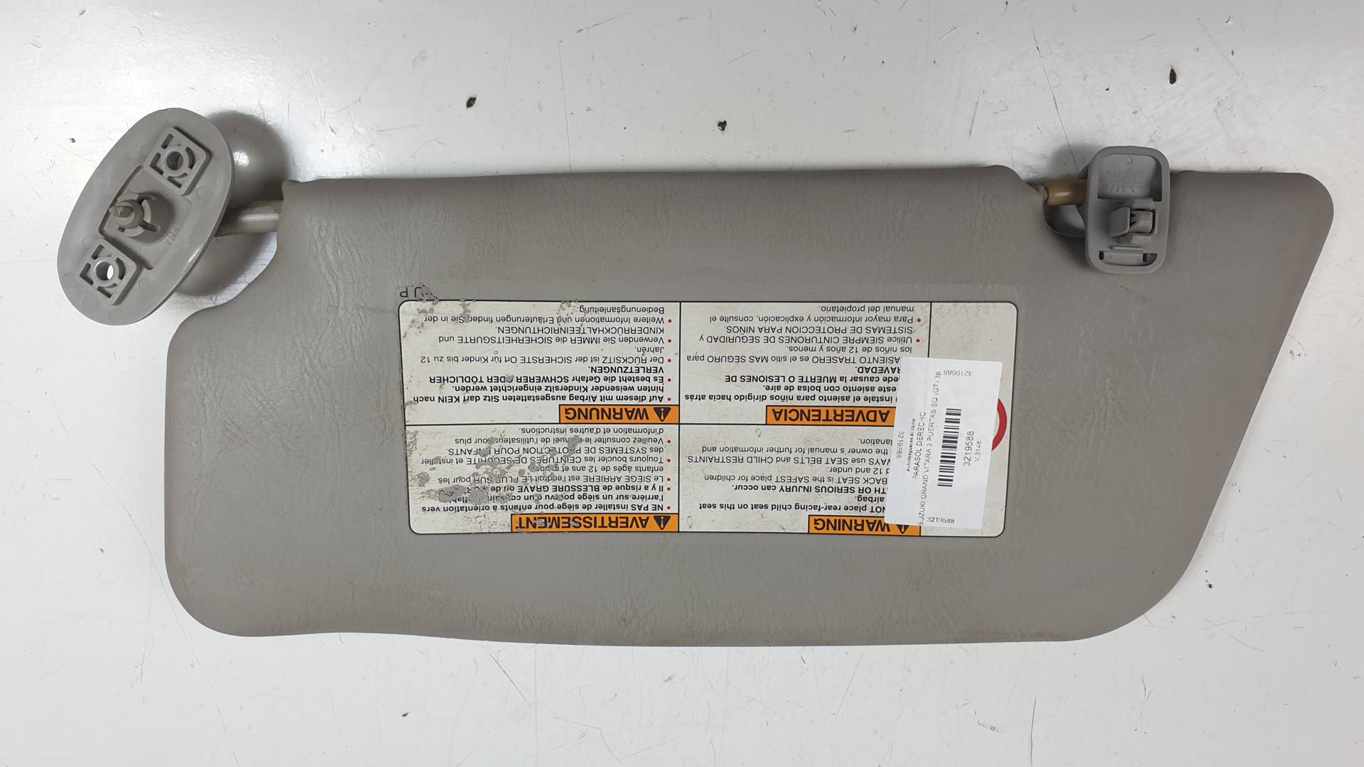 PARASOL DERECHO - SUZUKI - GRAND VITARA 3 PUERTAS SQ (GT)