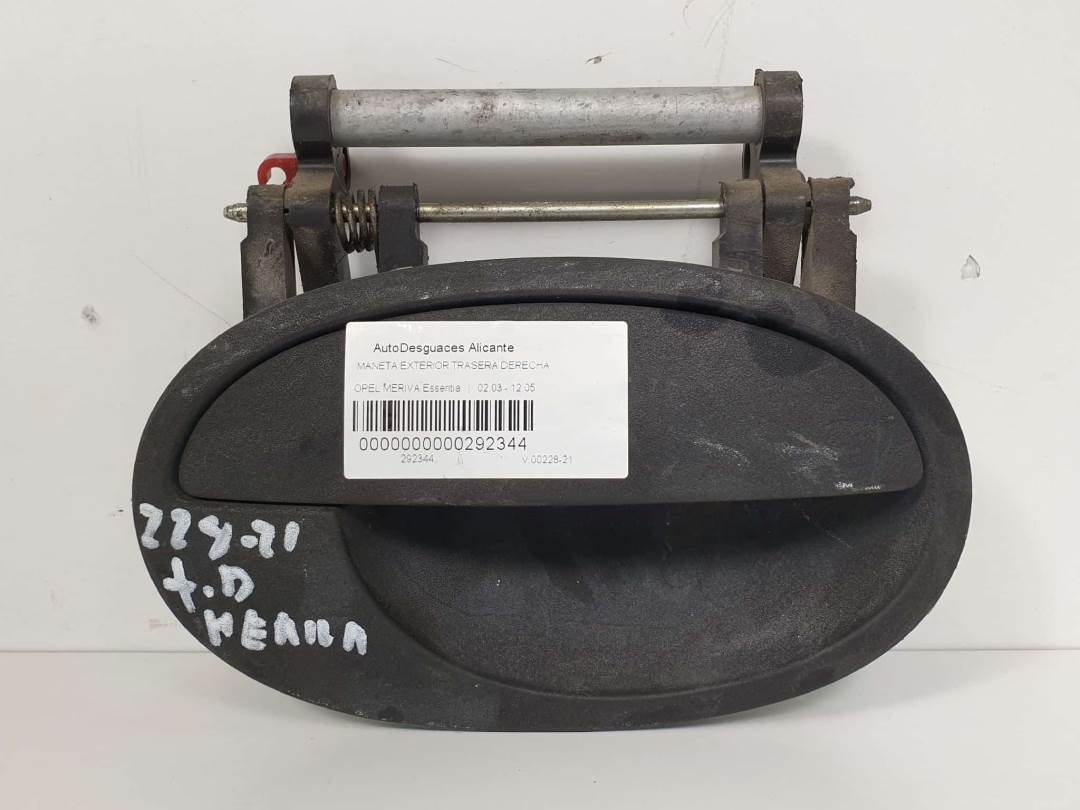 MANETA EXTERIOR TRASERA DERECHA - OPEL - MERIVA
