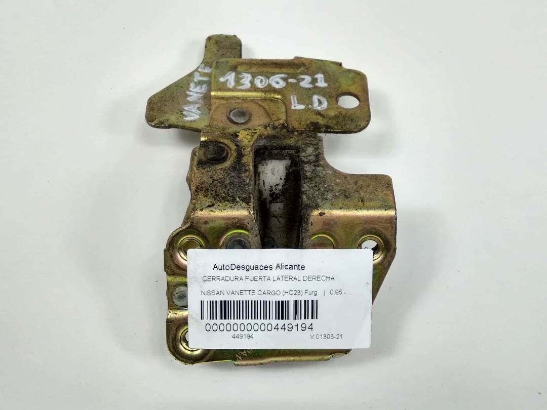CERRADURA PUERTA LATERAL DERECHA - NISSAN - VANETTE CARGO (HC23)