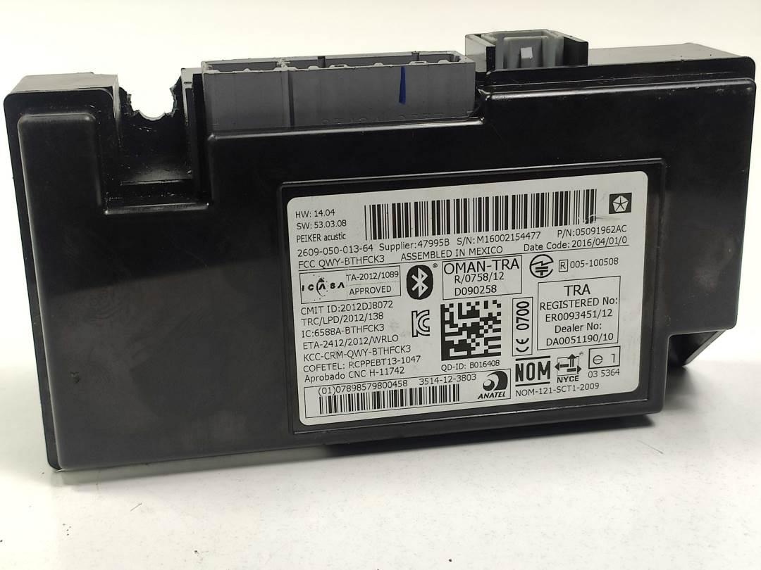 MODULO ELECTRONICO - 05091962AC - JEEP - WRANGLER / WRANGLER UNLIMITED