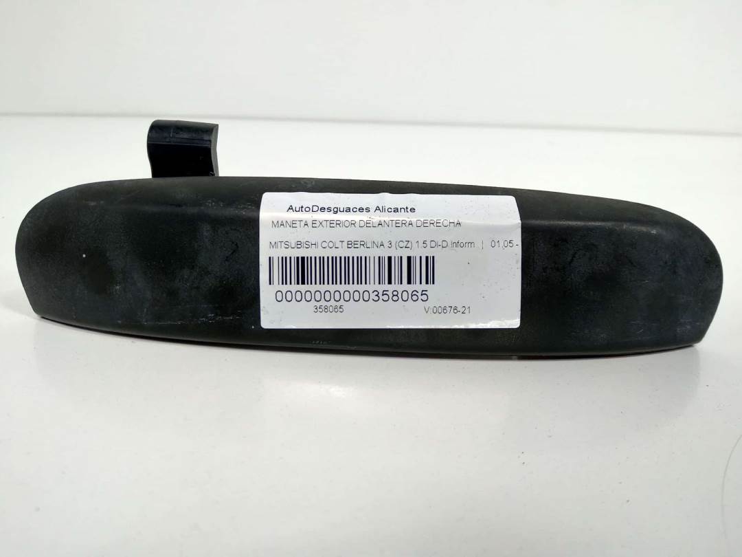 MANETA EXTERIOR DELANTERA DERECHA - MITSUBISHI - COLT BERLINA 3 (CZ)