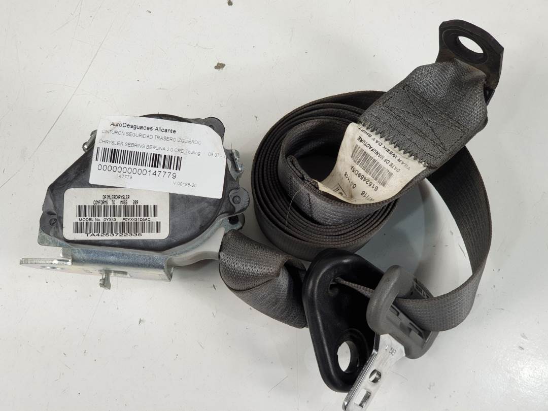 CINTURON SEGURIDAD TRASERO IZQUIERDO - 605635901B - CHRYSLER - SEBRING BERLINA
